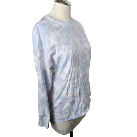 GreenTea Blue Purple Tie Dye Crewneck Sweater S - Picture 2 of 6